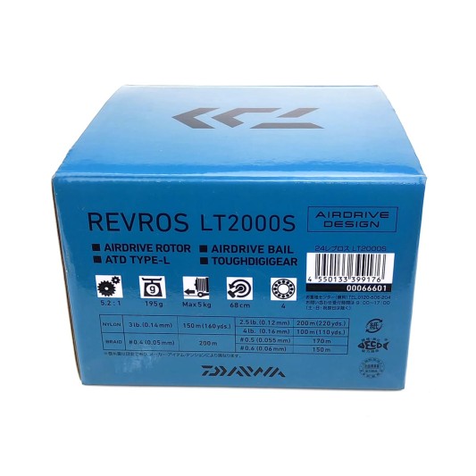 Катушка Daiwa 24 Revros LT#2000S, 5.2:1